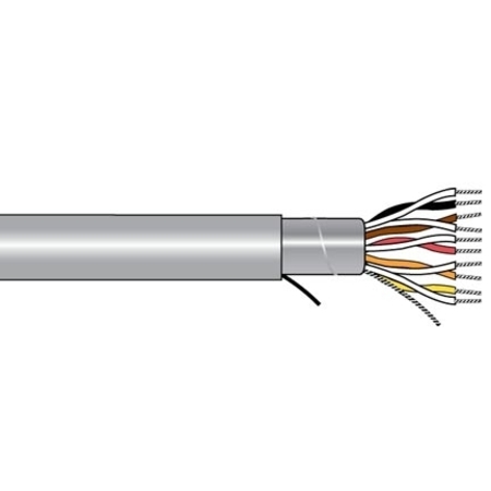 ALPHA WIRE 24AWG/1PR STR TNC PVC FOIL SHD, PVC JKT CM 300V 75C AWM 80C, 1000FT 5491C SL001